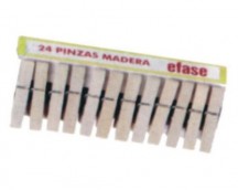 4542-PACK 24 PINZAS DE TENDER (MADERA)