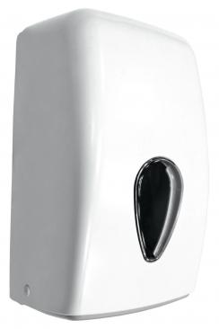 Dispensador mini de papel toalla en bobina tipo mecha serie CLASSIC ABS blanco 